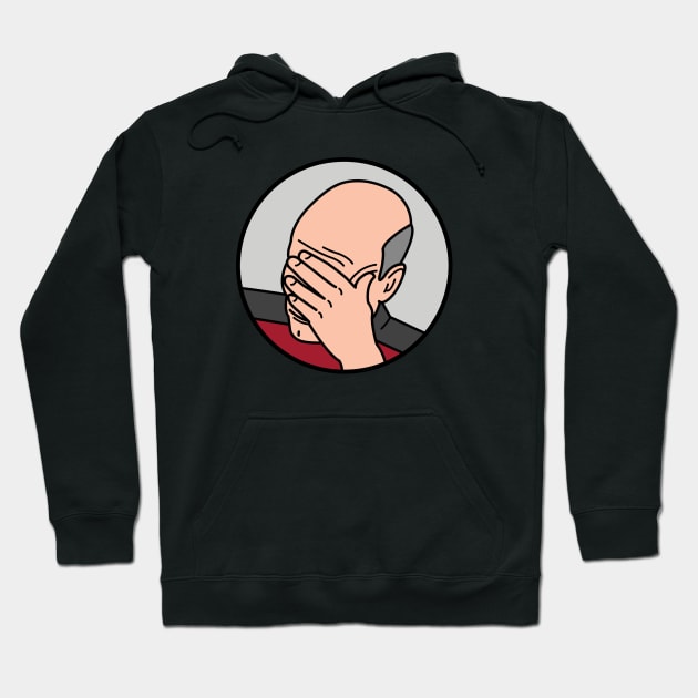 Epic Facepalm Picard Hoodie by Gammaray